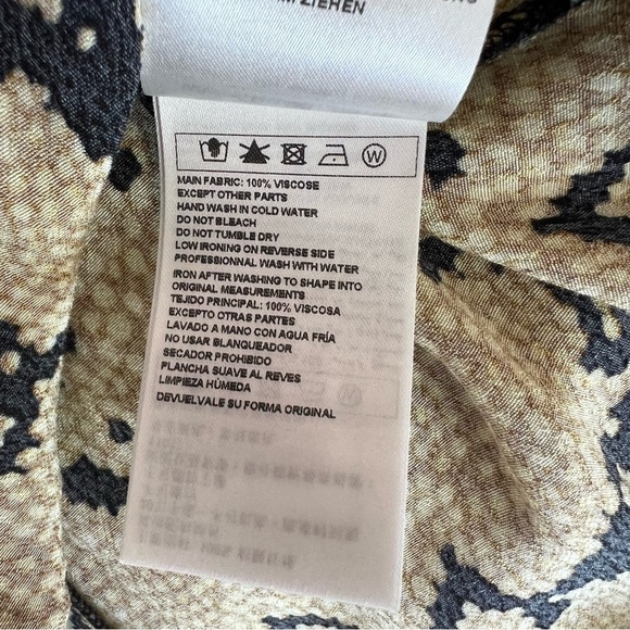 ba&sh Carry Midi Skirt Animal Print Ocher - Picture 7 of 7